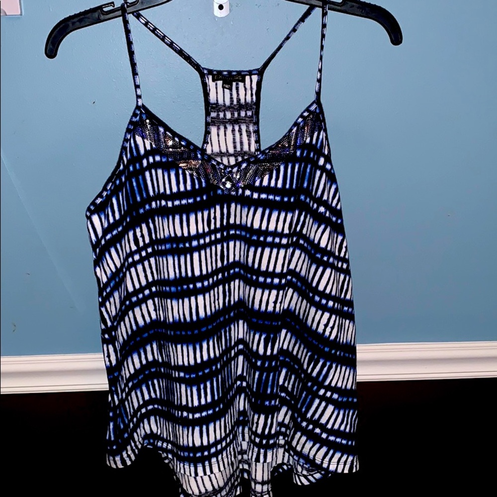 Express bling tie dye Tank